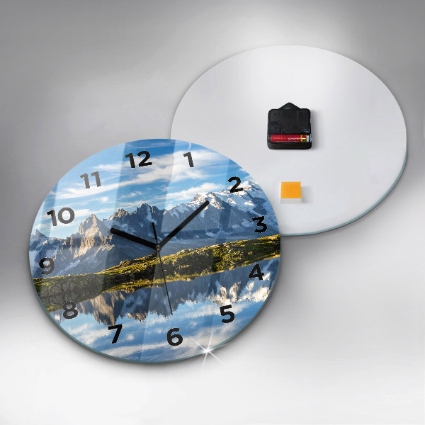 Zegar szklany okrągły Dolina Chamonix, Alpy
