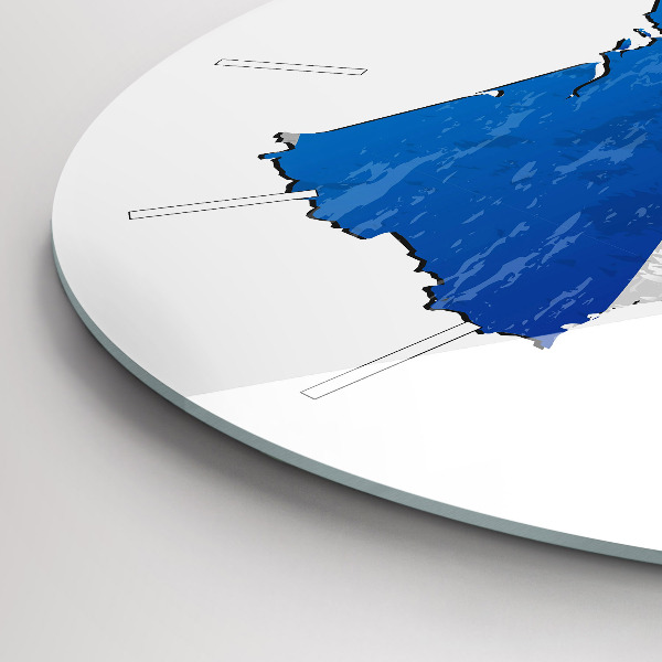 Zegar ścienny okrągły Flaga Francji