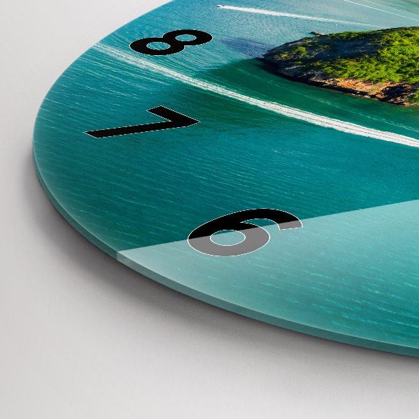 Zegar okrągły Wyspa w Tajlandii