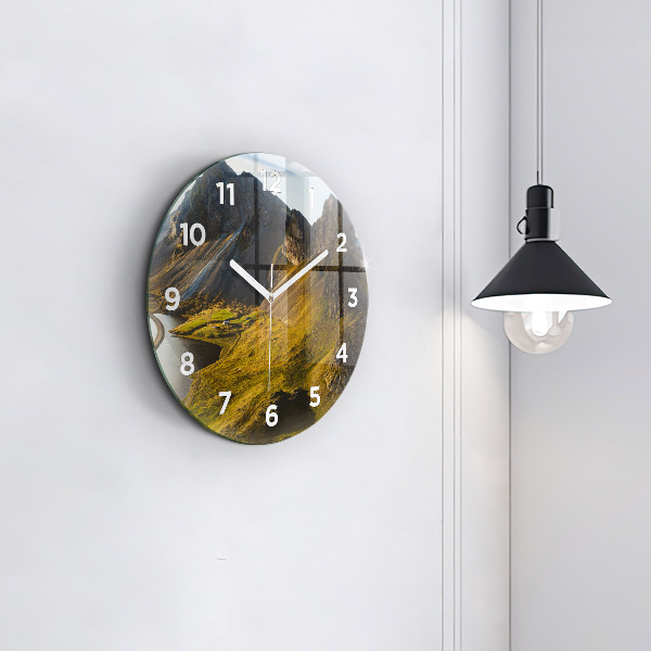 Zegar okrągły Droga w Islandii