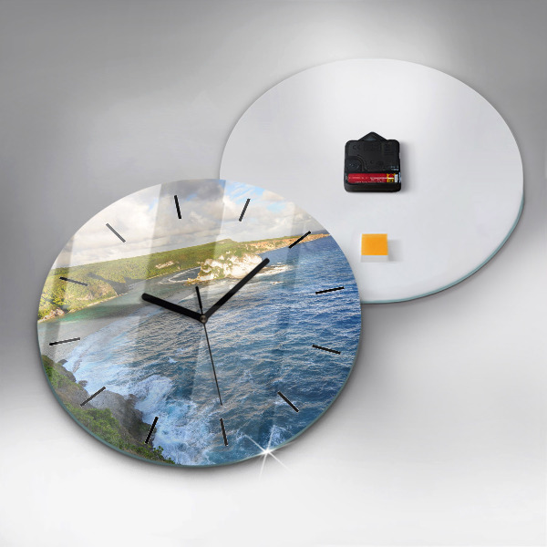 Zegar ścienny okrągły Wybrzeże Oceanu