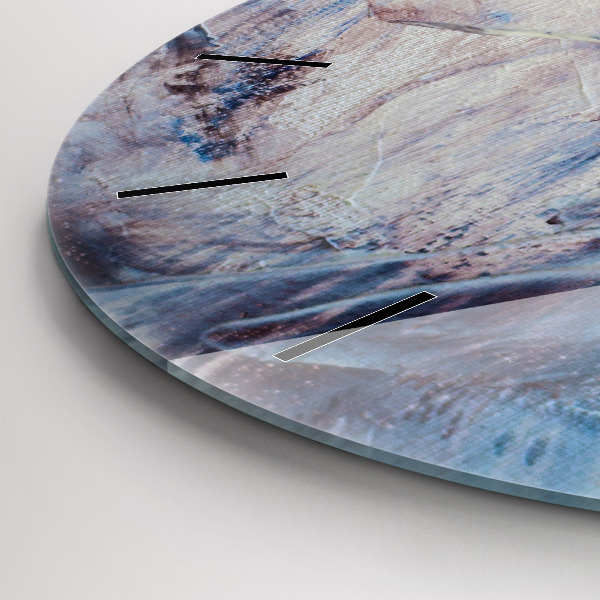 Zegar okrągły Abstrakcja tekstura farby