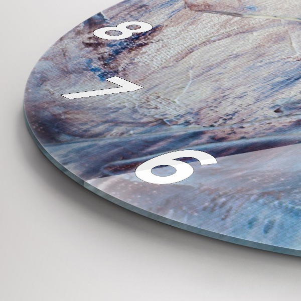 Zegar okrągły Abstrakcja tekstura farby