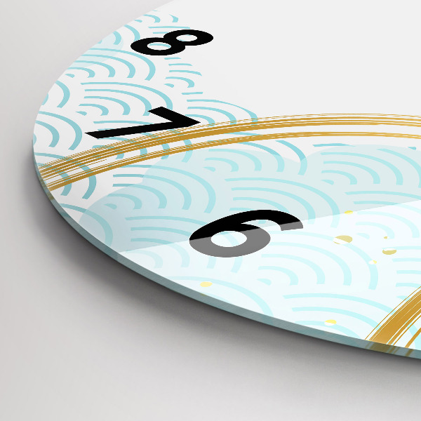 Zegar okrągły z nadrukiem Dekoracyjny wzór