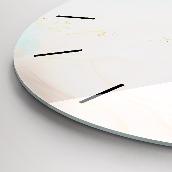 Zegar okrągły z nadrukiem Akwarelowy marmur