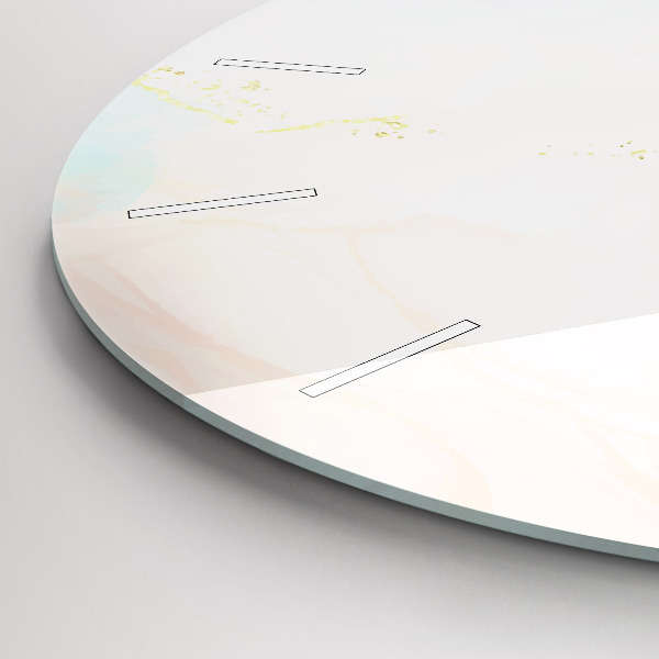 Zegar okrągły z nadrukiem Akwarelowy marmur