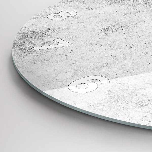 Zegar okrągły z nadrukiem Betonowy mur