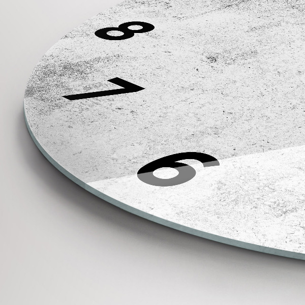 Zegar okrągły z nadrukiem Betonowy mur