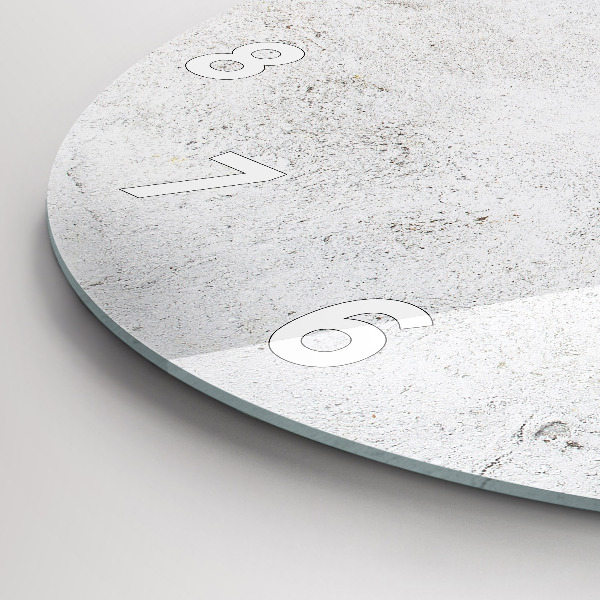 Zegar szklany okrągły Minimalistyczne oliwki