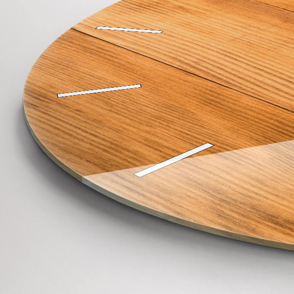 Zegar okrągły Drewniane deski