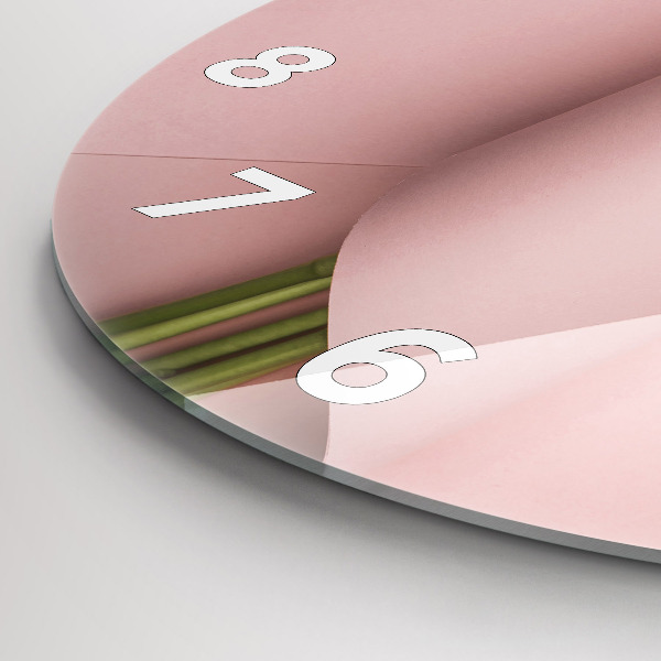 Zegar okrągły Bukiet kwiatów tulipanów