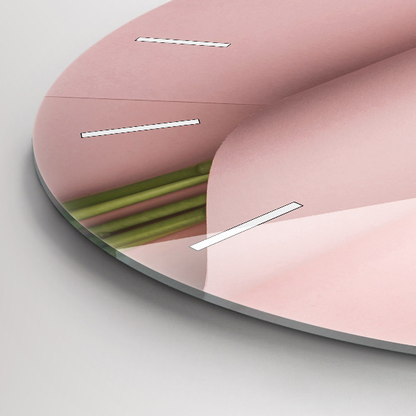 Zegar okrągły Bukiet kwiatów tulipanów