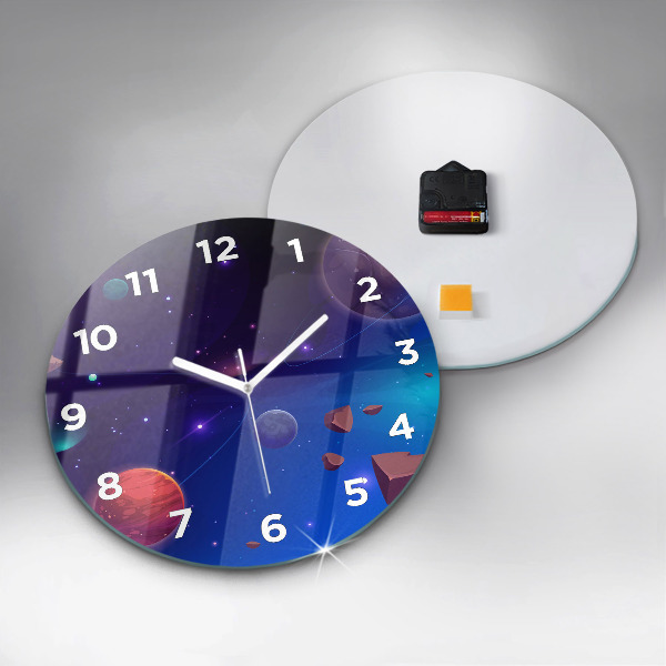 Zegar okrągły Planety galaktyka