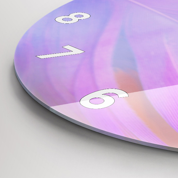 Zegar okrągły Kolorowe pióra