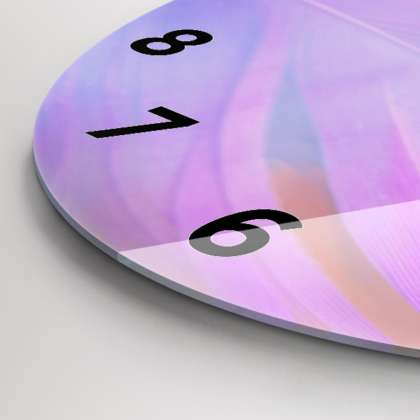 Zegar okrągły Kolorowe pióra