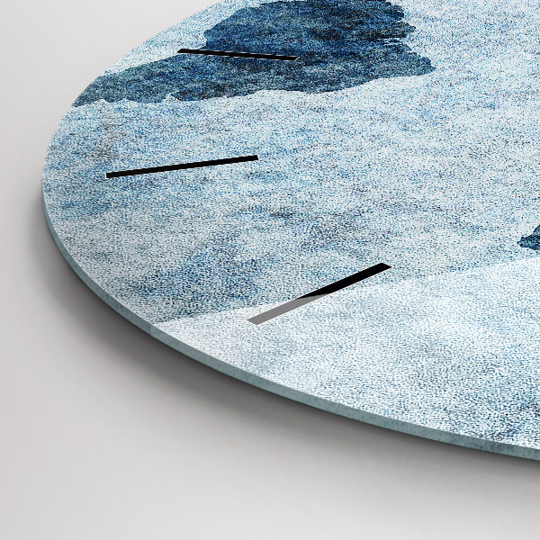 Zegar okrągły Malowana mapa świata