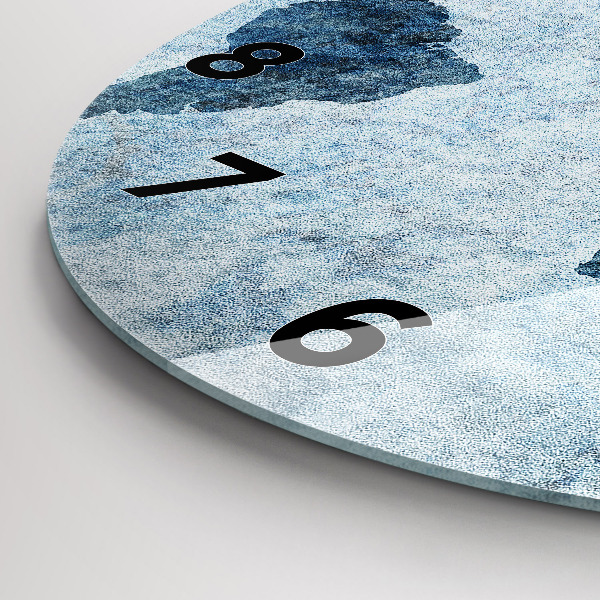 Zegar okrągły Malowana mapa świata