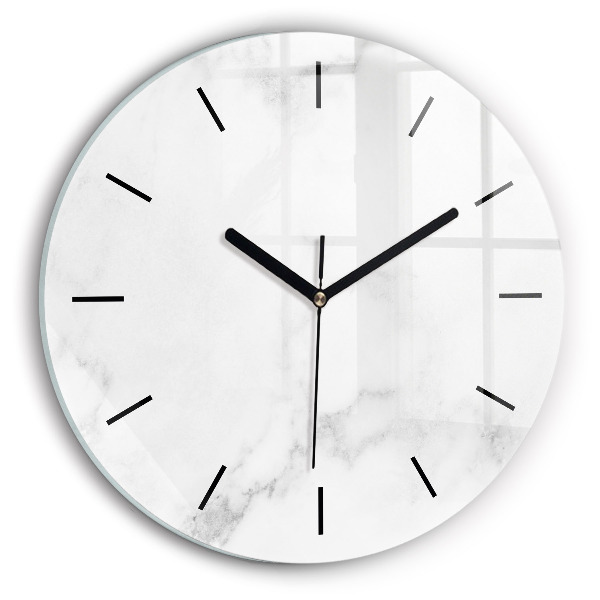 Zegar okrągły Elegancki marmur