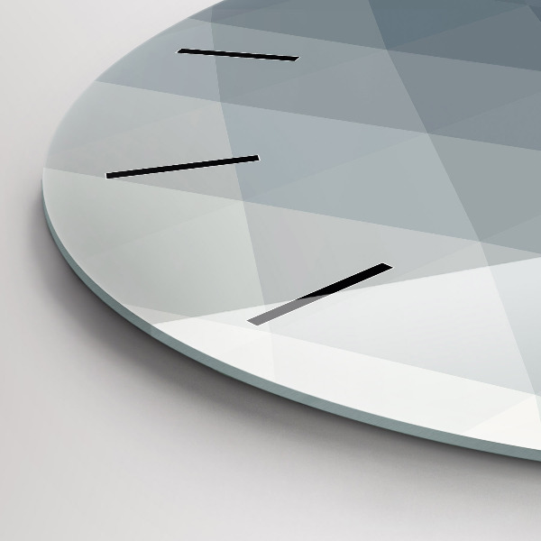 Zegar okrągły Szara abstrakcja