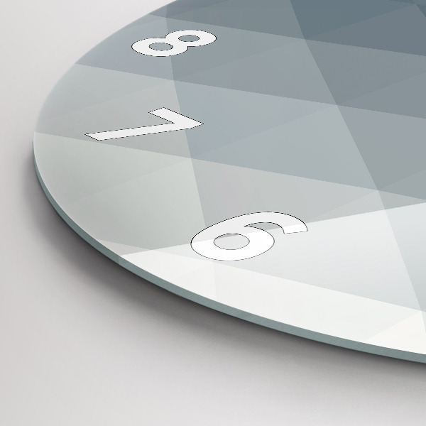 Zegar okrągły Szara abstrakcja