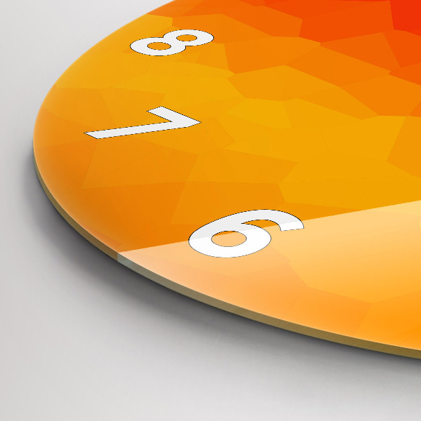 Zegar okrągły Kolorowa abstrakcja