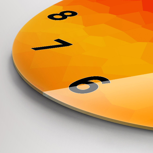 Zegar okrągły Kolorowa abstrakcja