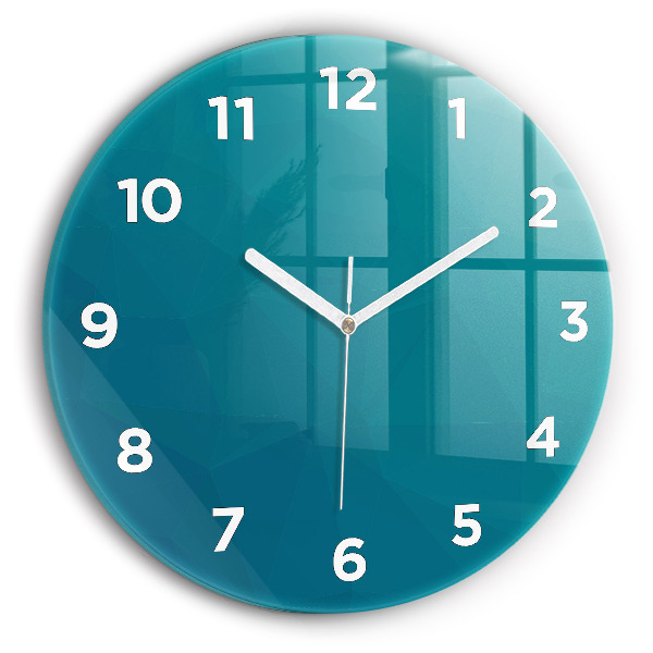 Zegar okrągły Morska abstrakcja