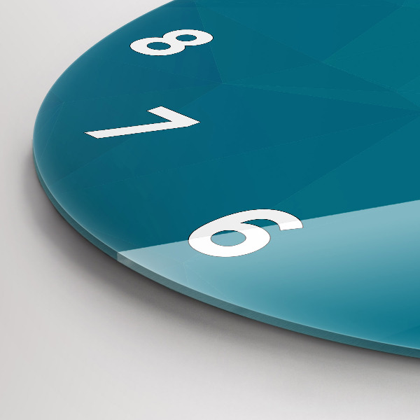 Zegar okrągły Morska abstrakcja