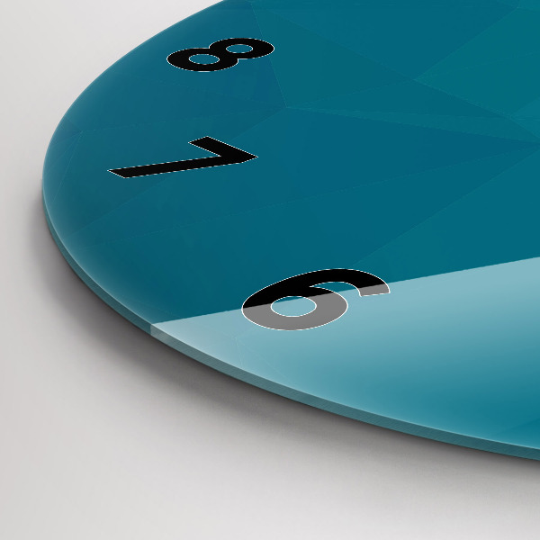 Zegar okrągły Morska abstrakcja