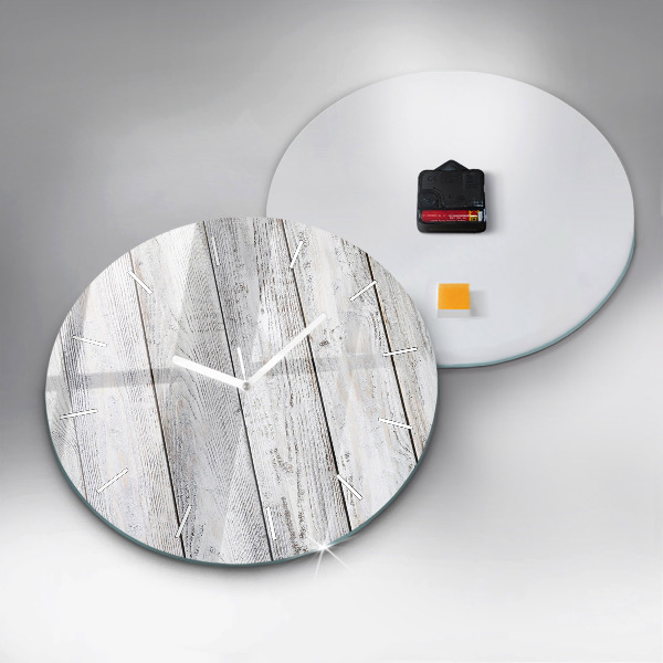Zegar okrągły Pomalowane deski