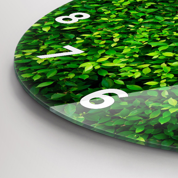 Zegar okrągły Żywopłot liście