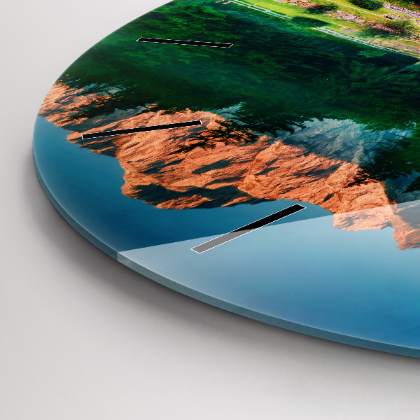 Zegar okrągły Krajobraz jeziora