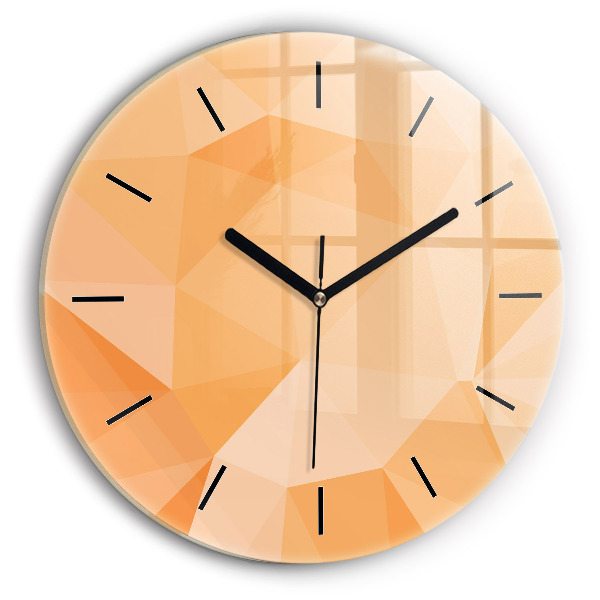 Zegar okrągły Abstrakcja trójkąty