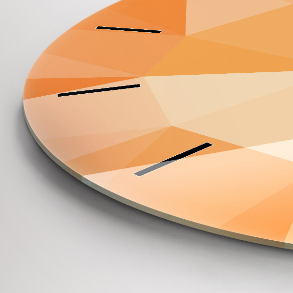 Zegar okrągły Abstrakcja trójkąty