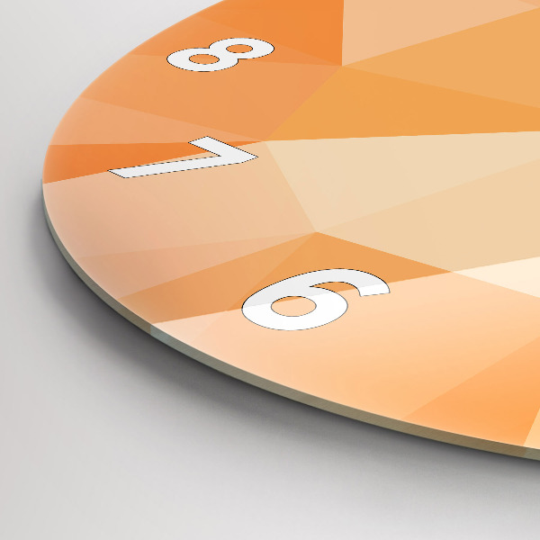 Zegar okrągły Abstrakcja trójkąty