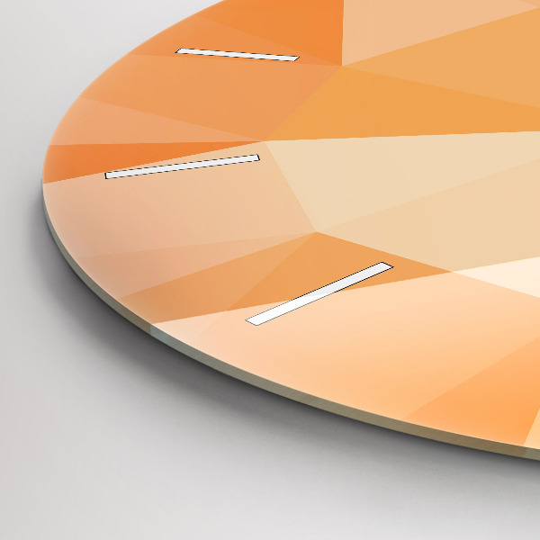 Zegar okrągły Abstrakcja trójkąty