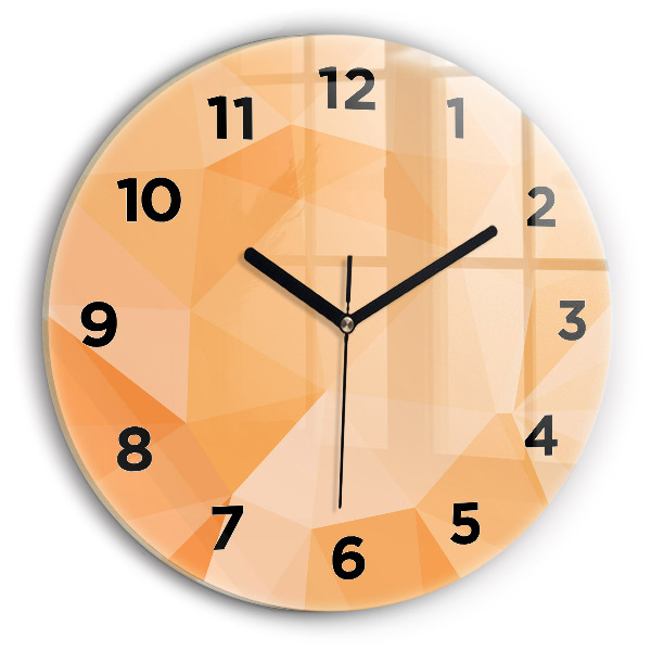 Zegar okrągły Abstrakcja trójkąty