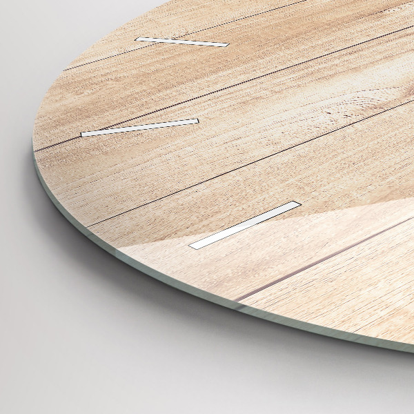 Zegar okrągły Drewniana tekstura