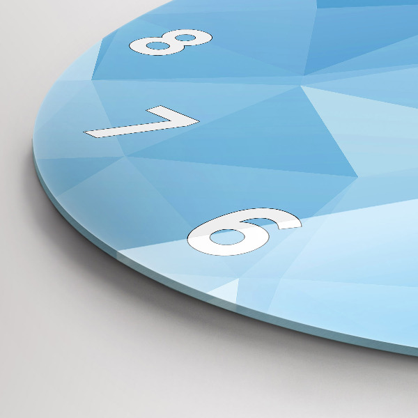 Zegar okrągły Trójkąty abstrakcja