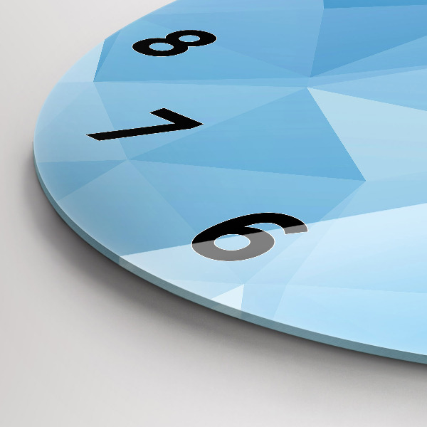 Zegar okrągły Trójkąty abstrakcja