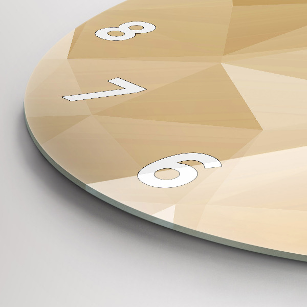 Zegar okrągły Trójkąty abstrakcja