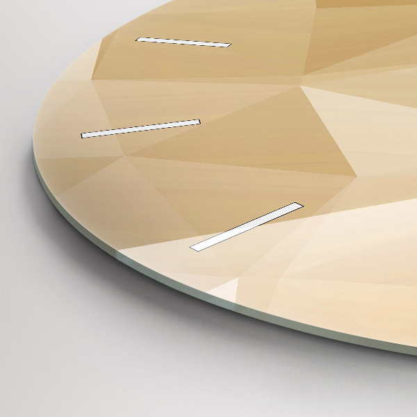 Zegar okrągły Trójkąty abstrakcja