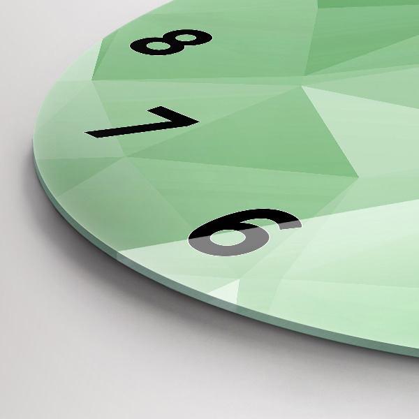 Zegar okrągły Trójkąty abstrakcja