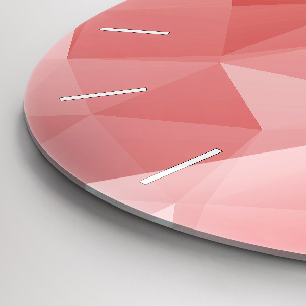 Zegar okrągły Trójkąty abstrakcja