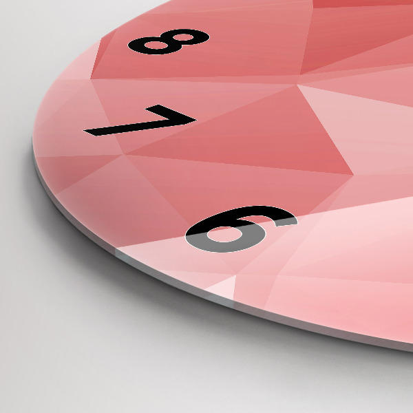 Zegar okrągły Trójkąty abstrakcja