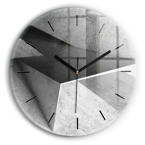 Zegar okrągły Abstrakcja trójkąty