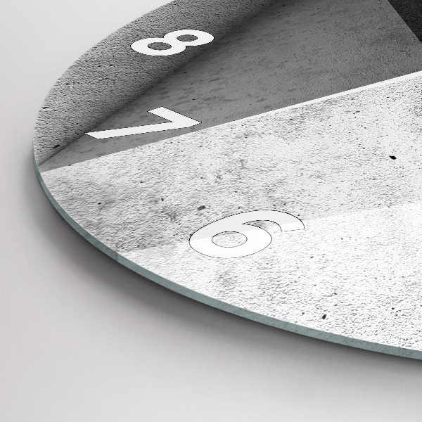 Zegar okrągły Abstrakcja trójkąty