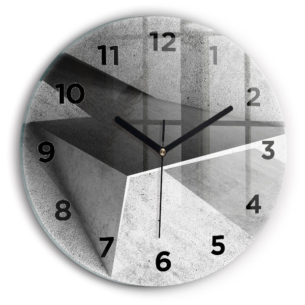 Zegar okrągły Abstrakcja trójkąty