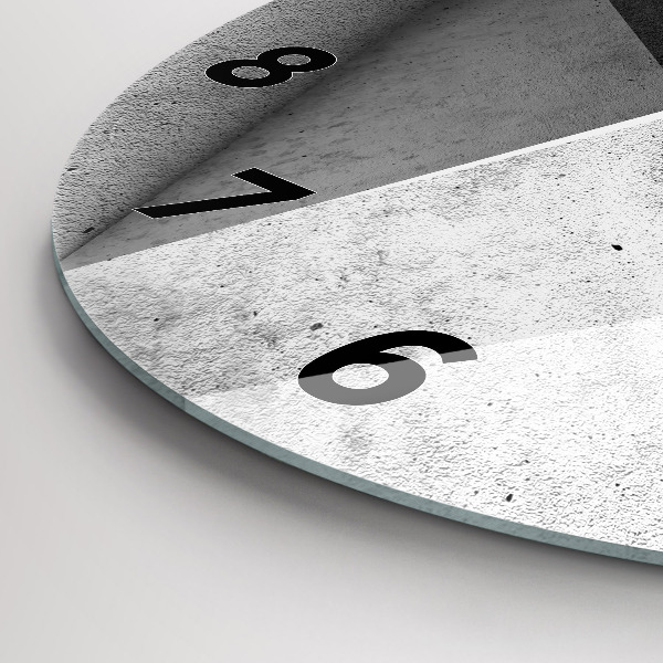 Zegar okrągły Abstrakcja trójkąty