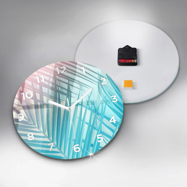 Zegar okrągły Tropikalna palma